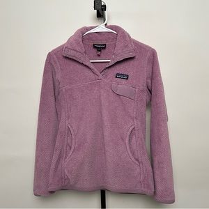 Patagonia women’s “Re-Tool Snap-T” pullover, light purple/pink, size S
